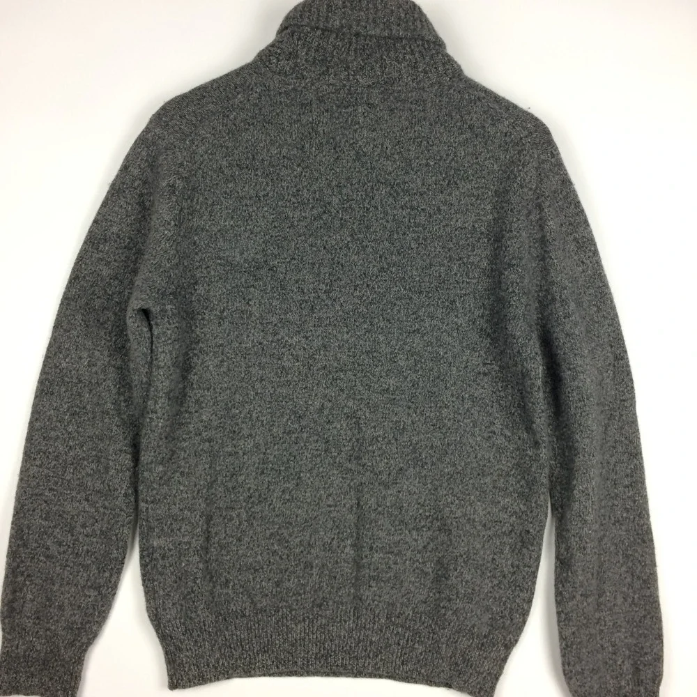 Hudson North Sweater Mens Small Wool Blend Shawl Collar Long Sleeve Grey Outdoor - Picture 11 of 16